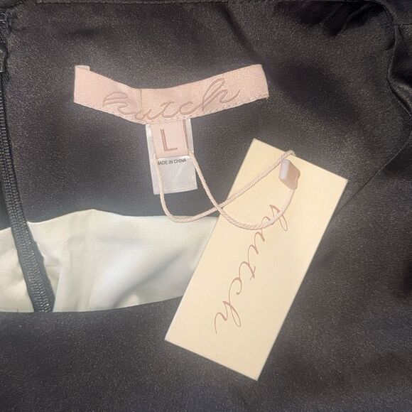 NWT Hutch Primrose Maxi Dress Black/White Maxi Large Anthropologie - Picture 15 of 16